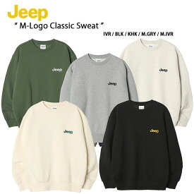 Jeep ジープ スウェット トレーナー M-Logo Classic Sweat クラシックスウェット ビッグロゴ ルーズフィット ルーズシルエット アイボリー ブラック グレー メンズ レディース JM5TSU741 JM5TSU841【中古】未使用品