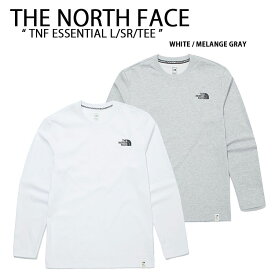 THE NORTH FACE ノースフェイス ロンT TNF ESSENTIAL L/SR/TEE エッセンシャル Tシャツ 長袖 ロングスリーブ グレー ホワイト WHITELABEL メンズ レディース 男女共用 NT7TM00A NT7TM00C【中古】未使用品