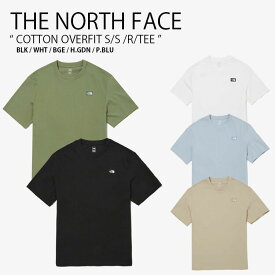 THE NORTH FACE ノースフェイス Tシャツ COTTON OVERFIT S/S /R/TEE コットン オーバーフィット ショートスリーブ ティーシャツ 半袖 ルーズフィット クルーネック ラウンドネック メンズ レディース NT7UN45A/B/C/D/E【中古】未使用品