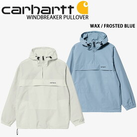 CARHARTT カーハート アノラックジャケット WINDBREAKER PULLOVER ウィンドブレーカー プルオーバー ホワイト ブルー メンズ レディース ユニセックス 男性用 女性用 CA22SSJALS【中古】未使用品