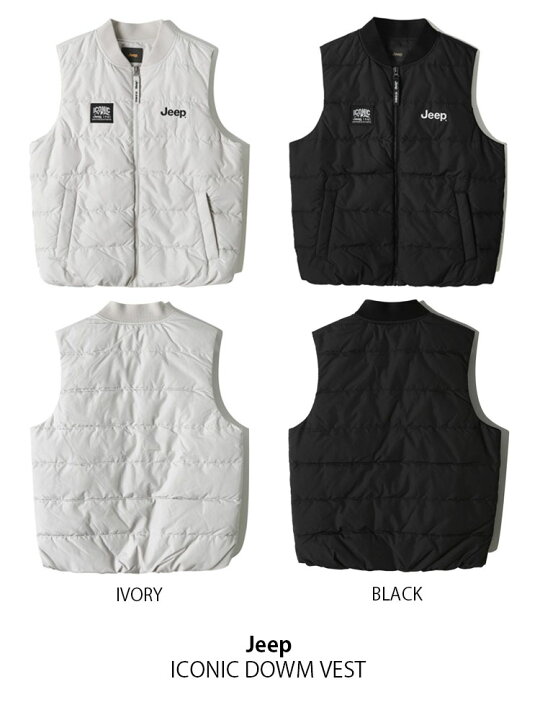 楽天市場】Jeep ジープ ダウンベスト ICONIC DOWM VEST アイコニック 