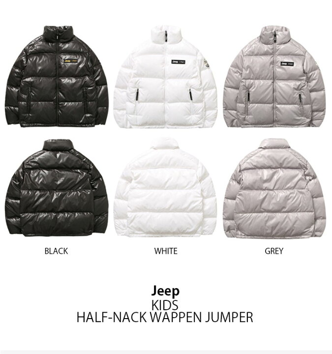 楽天市場】Jeep ジープ キッズ ダウンジャケット HALF-NACK WAPPEN 