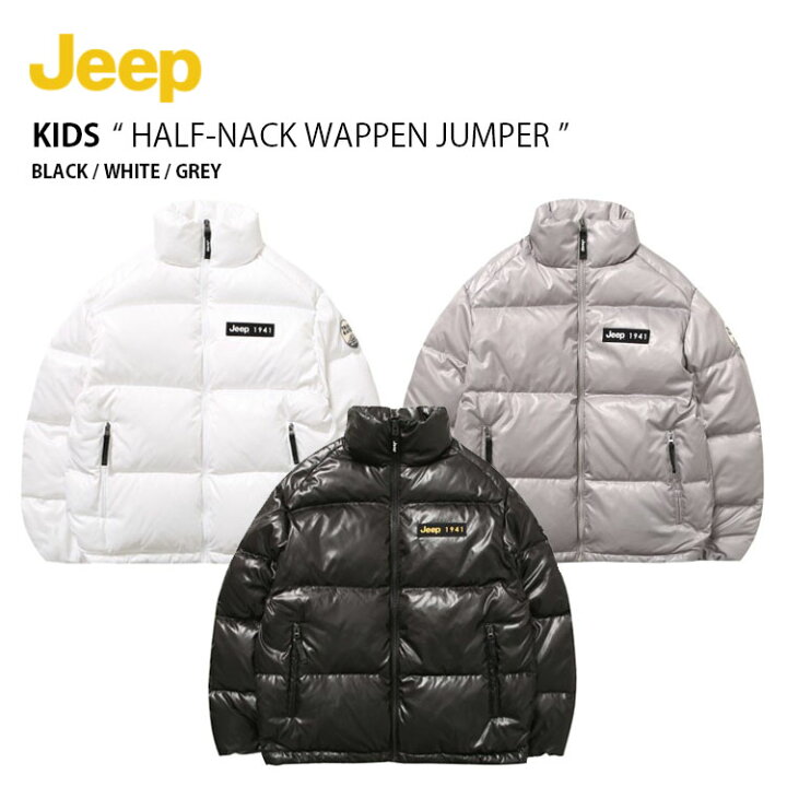 楽天市場】Jeep ジープ キッズ ダウンジャケット HALF-NACK WAPPEN 