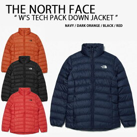 THE NORTH FACE ノースフェイス レディース ダウンジャケット W'S TECH PACH DONW JACKET ライトダウン ダウン ジャケット ショートダウン BLACK NAVY ORANGE RED ブラック ネイビー オレンジ レッド NJ1DM81【中古】未使用品