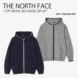 THE NORTH FACE ノースフェイス パーカー CITY WOOL WG HOOD ZIP UP シティ ウール フード ジップアップ フーディ ジャケット 長袖 フード付き カジュアル ストリート ネイビー グレー メンズ レディース NJ5JN51A/B【中古】未使用品