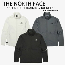 THE NORTH FACE ノースフェイス トレーニングウェア SEED TECH TRAINING JACKET ジャージ シードテック トレーニングジャケット フルジップ ブラック グレー アイボリー メンズ レディース NJ5JN70【中古】未使用品