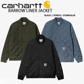 CARHARTT カーハート パーカー キルティングジャケット BARROW LINER JACKET ジャケット パディングジャケット ブルゾン ボンバージャケット BLACK KHAKI BLUE カジュアル メンズ レディース CA22FWJAJL【中古】未使用品