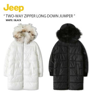 Jeep �W�[�v �p�f�B���O�W���P�b�g TWO-WAY ZIPPER LONG DOWN JUMPER �c�[�E�F�C �W�b�p�[ �����O �_�E�� �W�����p�[ �R�[�g �t�[�f�B �����O�R�[�g �J�W���A�� �X�g���[�g �z���C�g �u���b�N JJ4JPU105