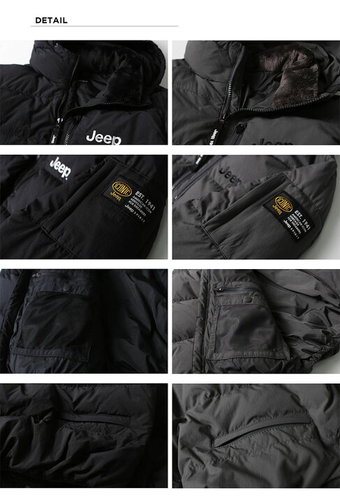 楽天市場】Jeep ジープ ダウンジャケット ICONIC HOOD DOWN JUMPER 