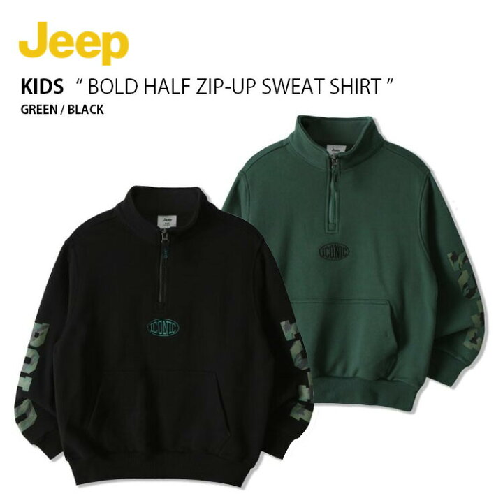 楽天市場】Jeep ジープ キッズ スウェット BOLD HALF ZIP-UP SWEAT 
