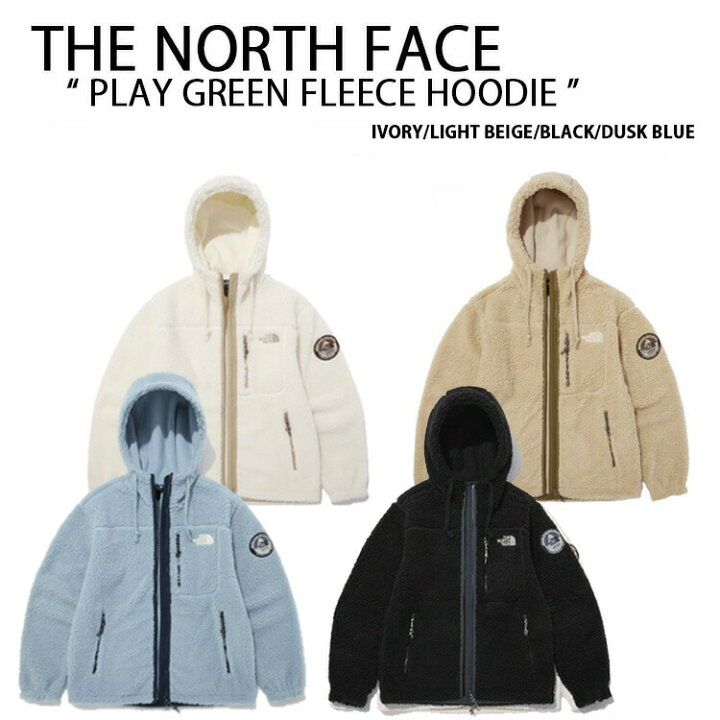 楽天市場】THE NORTH FACE ノースフェイス フリースジャケット PLAY GREEN FLEECE HOODIE フリース フーディ  IVORY LIGHT BEIGE BLACK DUSK BLUE ジャケット ボア パーカー カジュアル ストリート NJ4FN57A/B/C/D【中古】未使用品  : セレクトショップ a-clo
