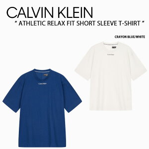 Calvin Klein JoNC TVc ATHLETIC RELAX FIT SHORT SLEEVE T-SHIRT CRAYON BLUE WHITE CK AX`bNbNXtBbgTVc Nu[ zCg Y  4MS3K122 100/410