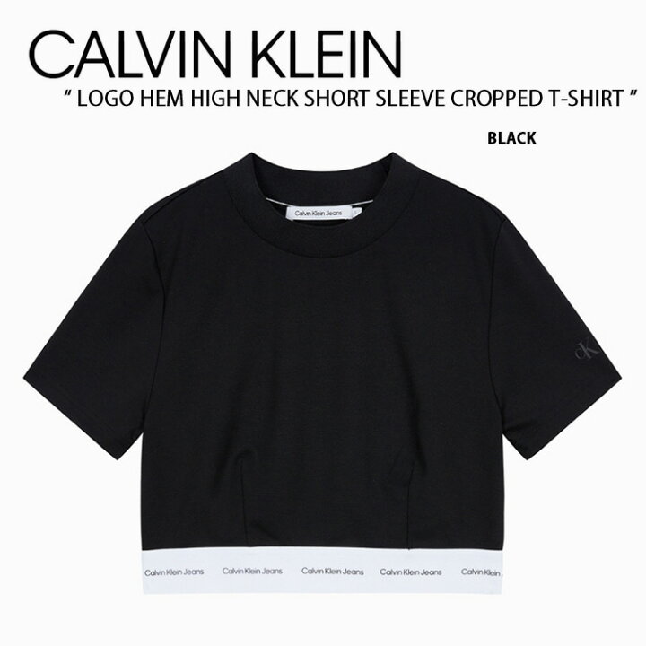 楽天市場】Calvin Klein カルバンクライン Tシャツ LOGO HEM HIGH NECK 