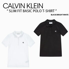 Calvin Klein カルバンクライン ポロシャツ SLIM FIT BASIC POLO T-SHIRT CK スリムフィットベーシックポロTシャツ レディース J221840 BEH/YAF【中古】未使用品