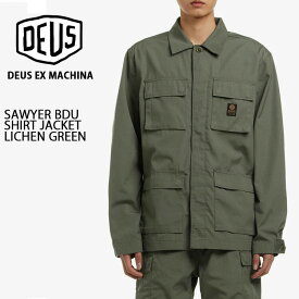 Deus Ex Machina デウスエクスマキナ ワークシャツ SAWYER BDU SHIRT KHAKI ミリタリーシャツ アロハシャツ カジュアルシャツ シャツジャケット 長袖シャツ メンズ レディース DE23SSSHLS04234001【中古】未使用品