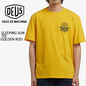 Deus Ex Machina デウスエクスマキナ Tシャツ SLEEPING SUN TEE プリントTシャツ グラフィックシャツTシャツ GOLDEN ROD ロゴ カットソー バックグラフィック メンズ レディース DE23SSTSSS05277001【中古】未使用品
