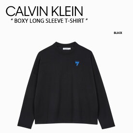 Calvin Klein カルバンクライン Tシャツ BOXY LONG SLEEVE T-SHIRT BLACK CK ボクシーロングスリーブTシャツ ブラック メンズ 長袖 40307MDBAE【中古】未使用品