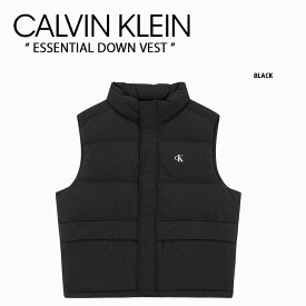 Calvin Klein カルバンクライン ダウンベスト ESSENTIAL DOWN VEST CK エッセンシャルダウンベスト ロゴ BLACK ブラック メンズ J324479BEH【中古】未使用品