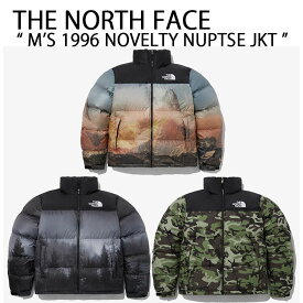 THE NORTH FACE ノースフェイス ダウンジャケット M'S 1996 NOVELTY NUPTSE JACKET ヌプシダウン フルプリント BLUE STONE BLACK FOREST KHAKI 迷彩 メンズ レディース NJ1DP76A/B/C【中古】未使用品