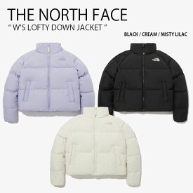 THE NORTH FACE ノースフェイス レディース ダウンジャケット W'S LOFTY DOWN JACKET ウィメンズ ロフティ ダウン ジャケット ハイネック クロップ丈 ロゴ カジュアル ストリート キャンプ ブラック アイボリー パープル 女性用 NJ1DP85A/B/C【中古】未使用品