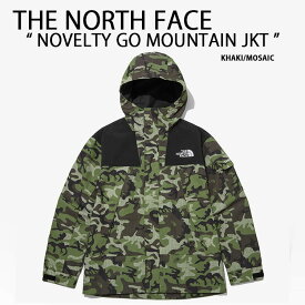 THE NORTH FACE ノースフェイス マウンテンパーカー NOVELTY GO MOUNTAIN JACKET マウンテンジャケット 迷彩 カモ ジャケット パーカー フーディー KHAKI MOSAIC メンズ レディース NJ3BP51A【中古】未使用品