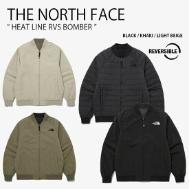 THE NORTH FACE ノースフェイス キルティングジャケット HEAT LINE RVS BOMBER ヒート ライン リバーシブル ボンバー ジャケット ブルゾン ロゴ カジュアル ストリート ブラック カーキ ベージュ メンズ レディース 男性用 女性用 男女共用 NJ3NP51A/B/C【中古】未使用品