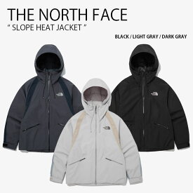 THE NORTH FACE ノースフェイス パディングジャケット SLOPE HEAT JACKET スロープ ヒート ジャケット パーカー フーディ カジュアル ストリート トレーニング ロゴ ブラック グレー WHITELABEL メンズ レディース 男性用 女性用 男女共用 NJ3NP57J/K/L【中古】未使用品