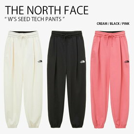 THE NORTH FACE ノースフェイス レディース ジョガーパンツ W'S SEED TECH PANTS ウィメンズ シード テック パンツ 長ズボン イージーパンツ トレーニングパンツ ロゴ ランニング スポーツ WHITELABEL アイボリー ブラック ピンク 女性用 NP6KP80J/K/L【中古】未使用品