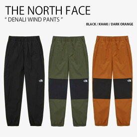 THE NORTH FACE ノースフェイス ジョガーパンツ DENALI WIND PANTS デナリ ウィンド パンツ 長ズボン イージーパンツ ロゴ ストリート カジュアル アウトドア ブラック カーキ オレンジ メンズ レディース 男性用 女性用 男女共用 NP6NP54A/B/C【中古】未使用品