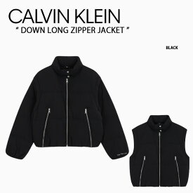 Calvin Klein カルバンクライン レディース ダウンジャケット W'S DOWN LONG ZIPPER JACKET ダウンロングジッパージャケット レディースダウン BLACK J222320BEH【中古】未使用品