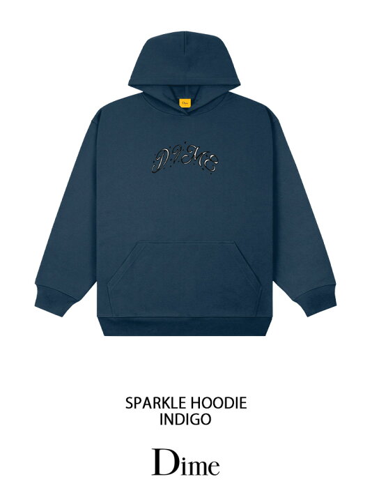 楽天市場】Dime ダイム パーカー SPARKLE HOODIE INDIGO スパークル 
