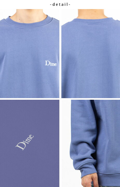 楽天市場】Dime ダイム スウェット CLASSIC SMALL LOGO CREWNECK 