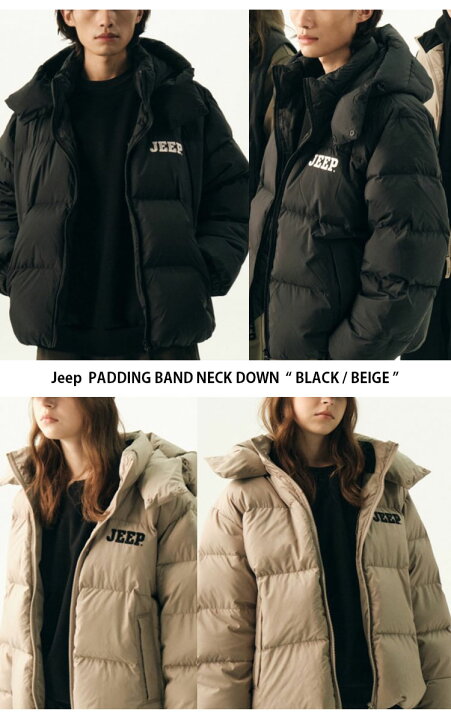 楽天市場】Jeep ジープ ダウンジャケット PADDING BAND NECK DOWN  