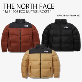 THE NORTH FACE ノースフェイス ダウンジャケット M'S 1996 ECO NUPTSE JACKET エコ ヌプシ ダウン ジャケット スタンドネック ハイネック レギュラーフィット ロゴ ブラック ベージュ レッド 男性用 女性用 メンズ レディース NJ1DN55A NJ1DP05A NJ1DP56A/B【中古】未使用品