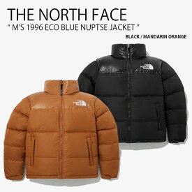 THE NORTH FACE ノースフェイス ダウンジャケット M'S 1996 ECO BLUE NUPTSE JACKET エコ ブルー ヌプシ ダウン ジャケット フーディ パーカー フード付き ロゴ カジュアル ストリート ブラック オレンジ メンズ レディース 男性用 女性用 NJ1DP74A/B【中古】未使用品