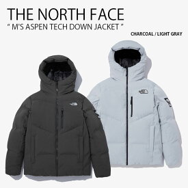 THE NORTH FACE ノースフェイス ダウンジャケット M'S ASPEN TECH DOWN JACKET アスペン テック ダウン ジャケット フード付き フーディ パーカー ロゴ カジュアル ストリート 防水 グレー メンズ レディース 男性用 女性用 NJ2DN65B/C【中古】未使用品