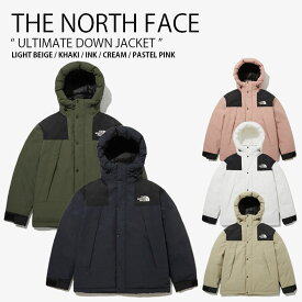 THE NORTH FACE ノースフェイス ダウンジャケット ULTIMATE DOWN JACKET アルティメット ダウン ジャケット フード付き フーディ パーカー 防水 ロゴ ベージュ カーキ アイボリー ピンク メンズ レディース 男性用 女性用 NJ2DP63A/B/C/D/E【中古】未使用品