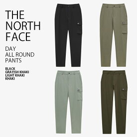 THE NORTH FACE ノースフェイス テーパードパンツ DAY ALL ROUND PANTS デイ オールラウンド パンツ 長ズボン イージーパンツ ロゴ ストリート カジュアル ブラック カーキ メンズ レディース 男性用 女性用 男女共用 NP6NP55A/B/C/D【中古】未使用品