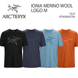 ARC'TERYX アークテリクス Tシャツ IONIA MERINO WOOL LOGO M ATNSMX6796 メンズ 男性用【中古】未使用