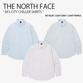 THE NORTH FACE ノースフェイス シャツ M'S CITY CHILLER SHIRTS シティ チラー シャツ 長袖 ナイロンシャツ ストライプ ストリート カジュアル ブルー グレー パープル メンズ レディース 男性用 女性用 男女共用 NH8LQ00A/B/C【中古】未使用品