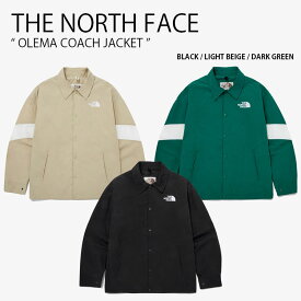 THE NORTH FACE ノースフェイス コーチジャケット OLEMA COACH JACKET オレマ コーチ ジャケット ナイロンジャケット レギュラーフィット ブラック ベージュ グリーン ロゴ WHITELABEL メンズ レディース 男性用 女性用 男女共用 NJ3BQ04J/K/L【中古】未使用品