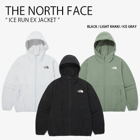 THE NORTH FACE ノースフェイス ナイロンジャケット ICE RUN EX JACKET アイス ラン ジャケット フーディ パーカー ロゴ カジュアル ストリート スポーツ WHITELABEL ブラック カーキ グレー メンズ レディース 男性用 女性用 NJ3BQ11J/K/L【中古】未使用品