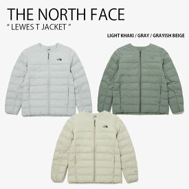 THE NORTH FACE ノースフェイス パディングジャケット LEWES T JACKET ルイス ティー ジャケット キルティングジャケット クルーネック ロゴ カジュアル ストリート カーキ グレー ベージュ メンズ レディース 男性用 女性用 男女共用 NJ3NP58B/C/D【中古】未使用品