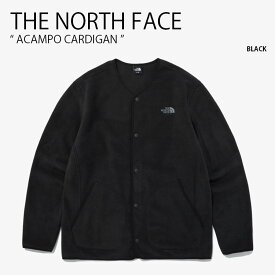 THE NORTH FACE ノースフェイス フリースジャケット ACAMPO CARDIGAN アカンポ カーディガン フリース ジャケット ボアジャケット ノーカラージャケット スナップボタン ロゴ ブラック メンズ レディース 男性用 女性用 男女共用 NJ5JQ63A【中古】未使用品