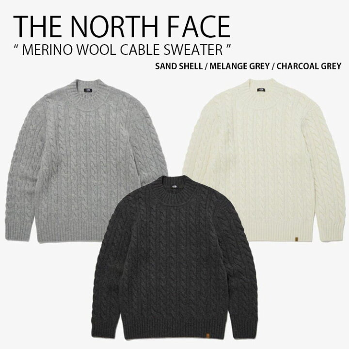 楽天市場】THE NORTH FACE ノースフェイス ニット MERINO WOOL CABLE 