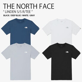 THE NORTH FACE ノースフェイス Tシャツ LINDEN S/S R/TEE リンデン ショートスリーブ ラウンドネック ティーシャツ 半袖 カットソー ロゴ WHITELABEL ブラック ブルー ホワイト グレー メンズ レディース 男性用 女性用 男女共用 NT7UQ01J/K/L/M【中古】未使用品