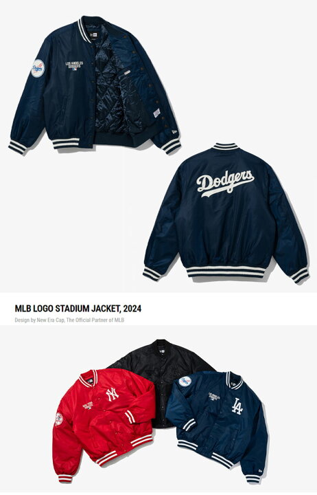 楽天市場】NEWERA ニューエラ スタジャン ブルゾン AP MLB LOGO 