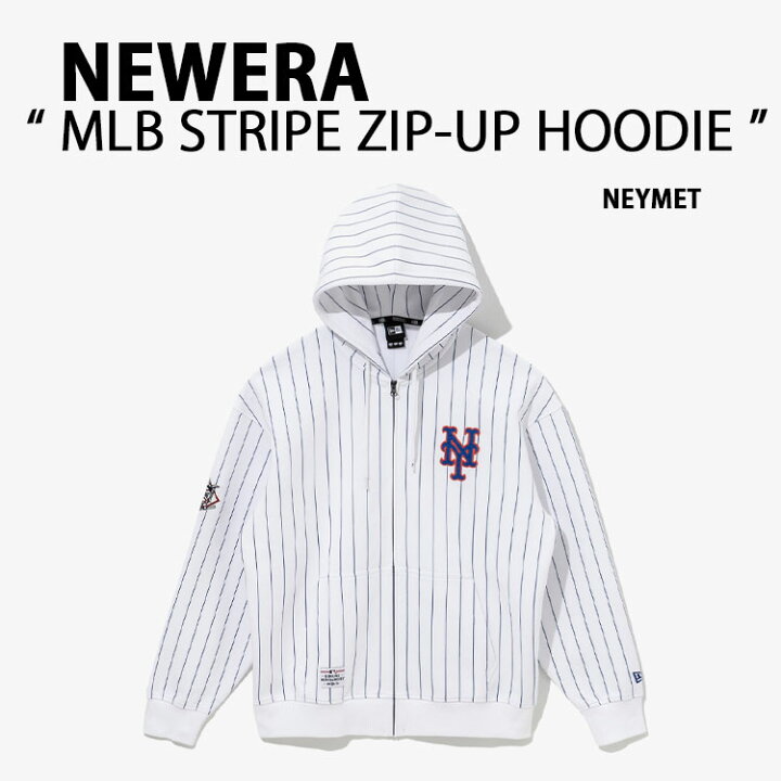 楽天市場】NEWERA ニューエラ ジップアップパーカー AP MLB STRIPE ZIP 