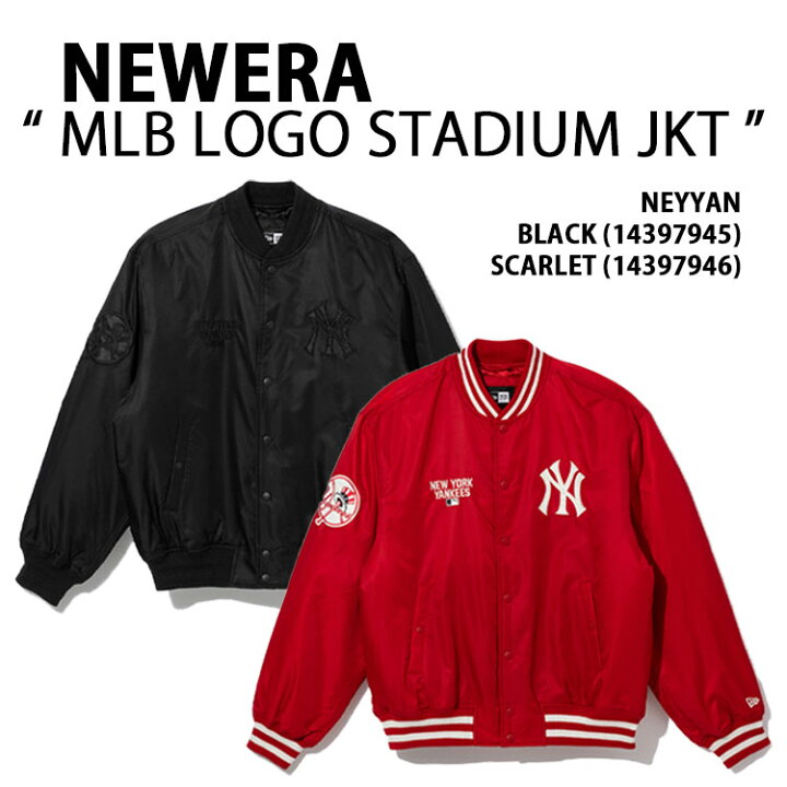 楽天市場】NEWERA ニューエラ スタジャン ブルゾン AP MLB LOGO 