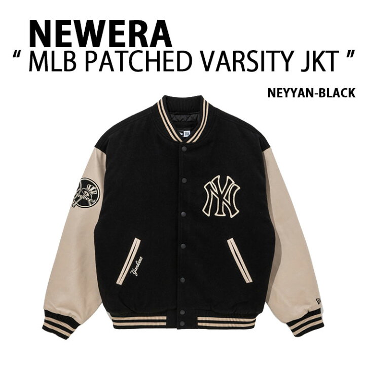 楽天市場】NEWERA ニューエラ スタジャン ブルゾン AP MLB PATCHED 